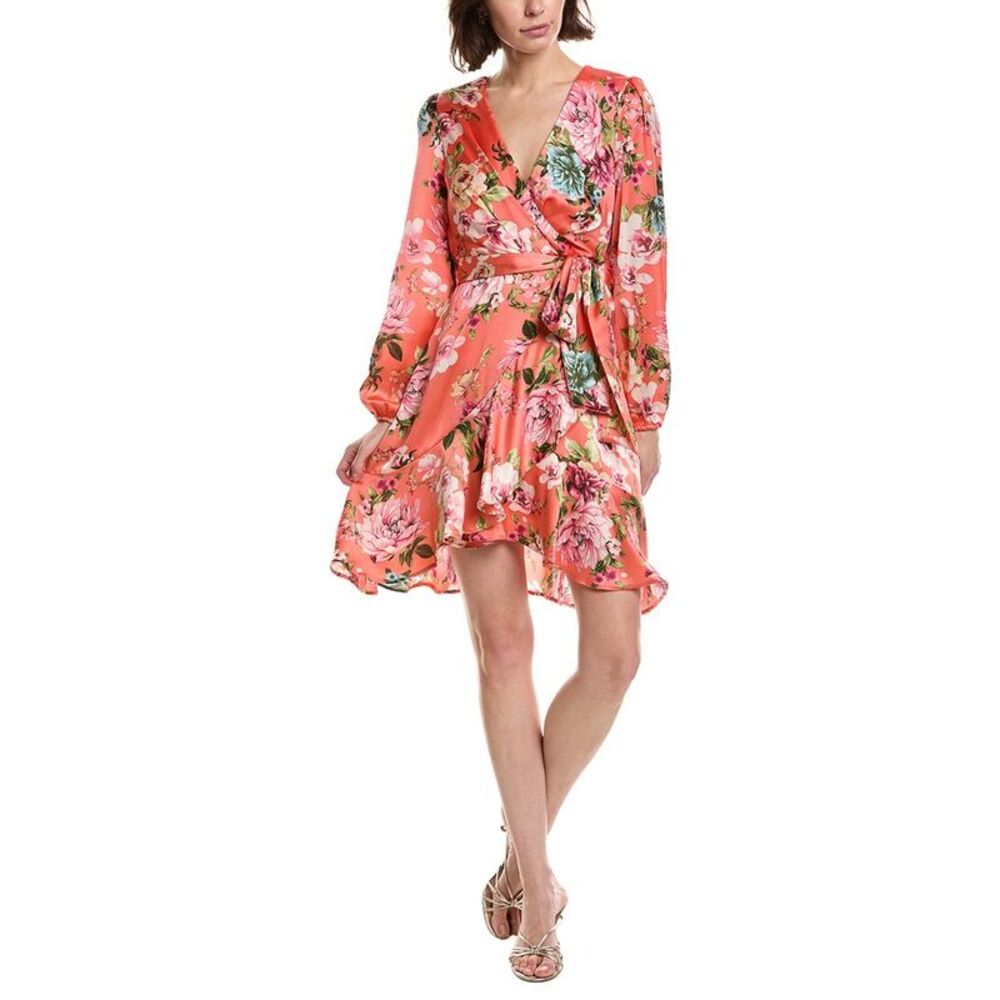 Tahari Asl Womens Printed Mini Dress